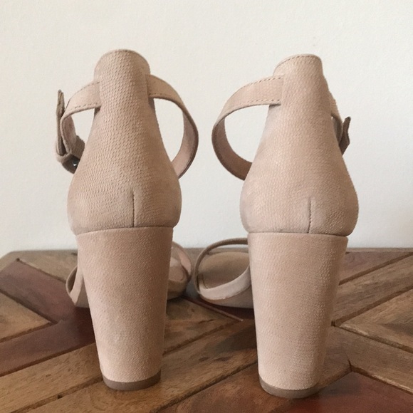 Madewell strappy heels in tan suede - Picture 4 of 5